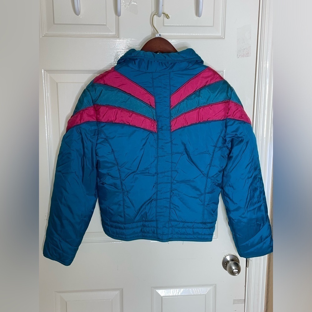 80s Emillo Oversize Color Block Puffer Jacket - Size Small/ Medium​​​​​​​​​ - Picture 6 of 10